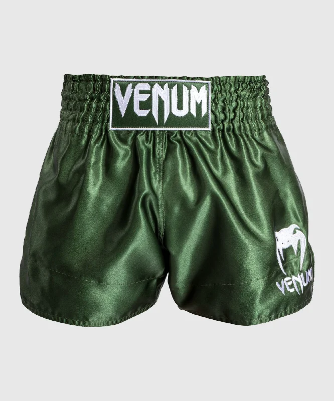 Venum Classic Muay Thaï Short Khaki/White Unique Men's Patch