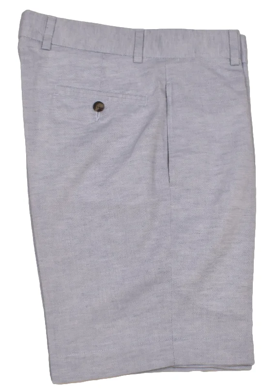 Charleston Khaki's<br>Flat Front Cotton-Linen Shorts Artistic Men's Hand