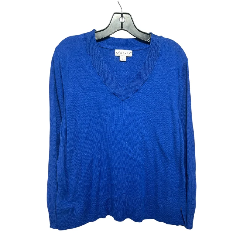 Sweater By Ava & Viv In Blue, Size: Xl Confident Men's Power