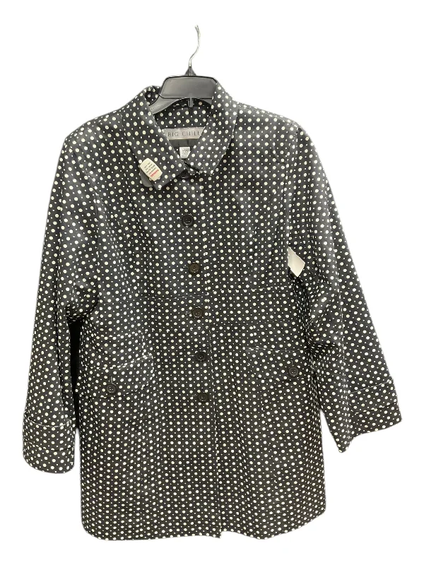 Coat Peacoat By Clothes Mentor In Polkadot Pattern, Size: L Dapper Men's 1920S