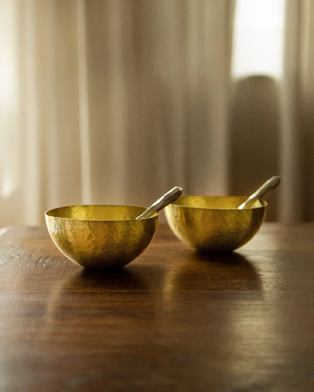 Icon Nut bowls with spoon (Set of 2) Practical Men's Multi