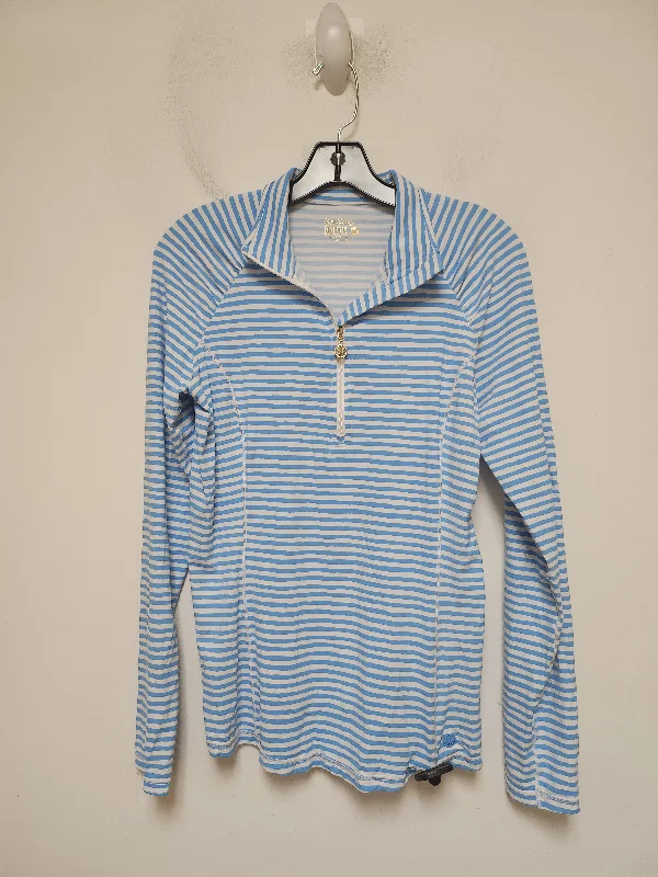 Top Long Sleeve Designer By Lilly Pulitzer In Striped Pattern, Size: M British Gentleman Style