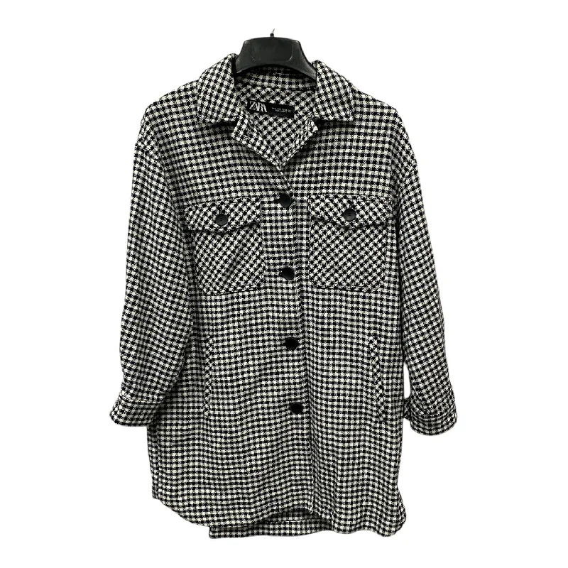 Coat Other By Zara In Black & White, Size:S Dapper Men's 1920S