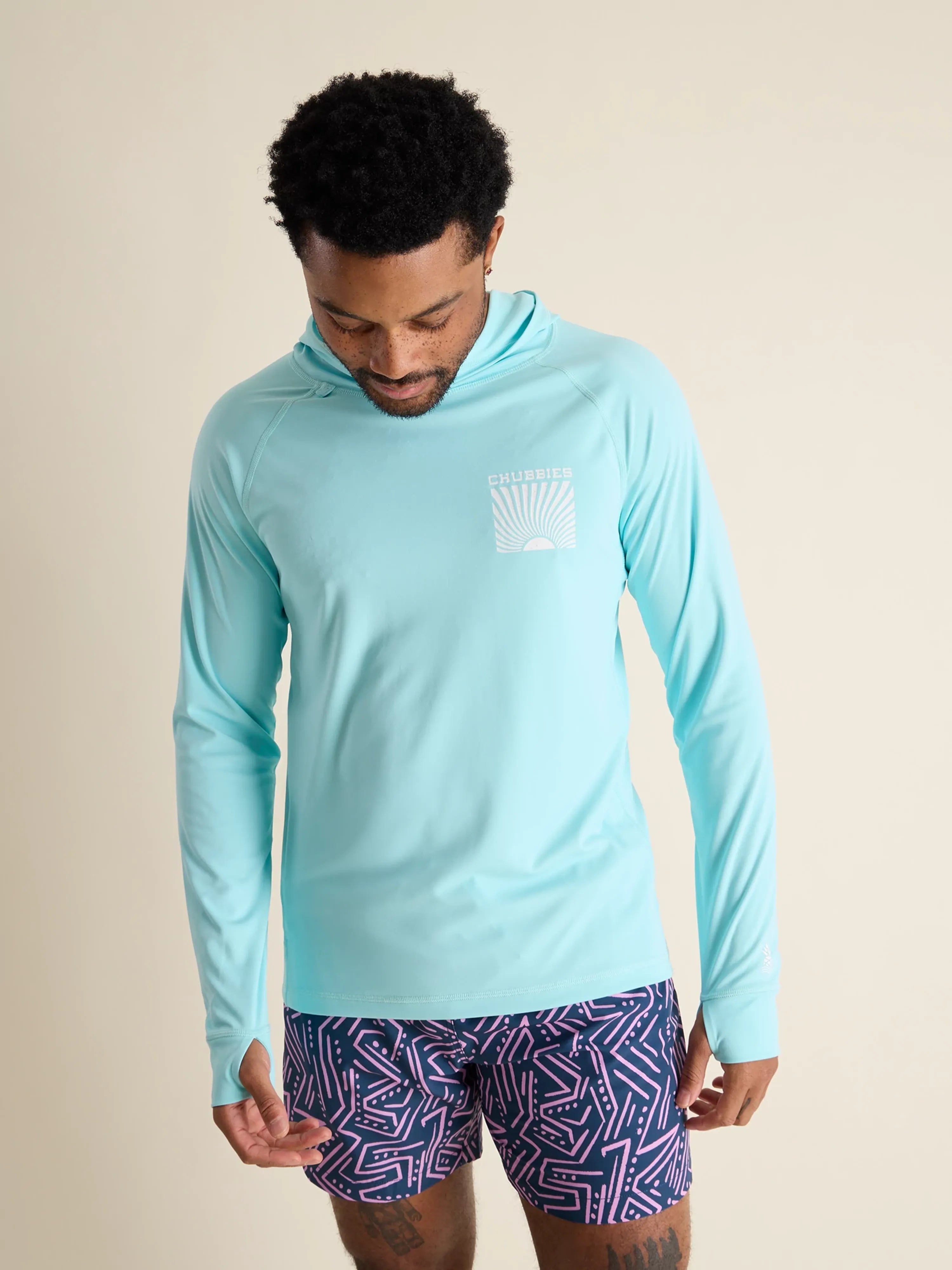 The Kind Of A Big Teal (Sun Hoodie) Sophisticated Men's French