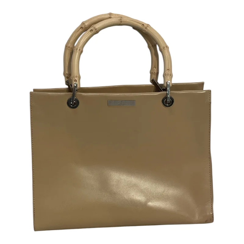 GUCCI/Tote Bag/Leather/BEG/BAMBOO PRIMA DONNA Polished Men's Silk