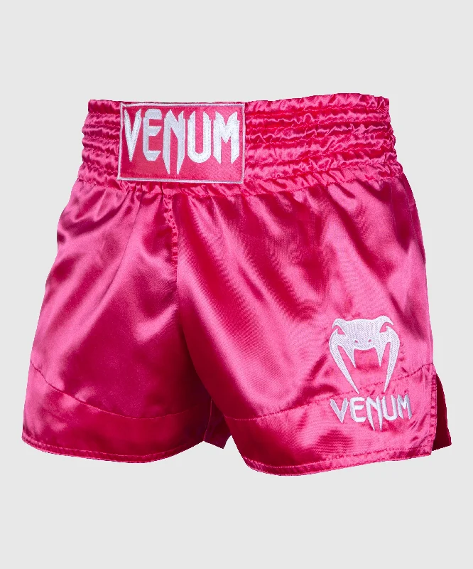 Venum Muay Thai Shorts Classic - Pink/White Elegant Men's Cashmere