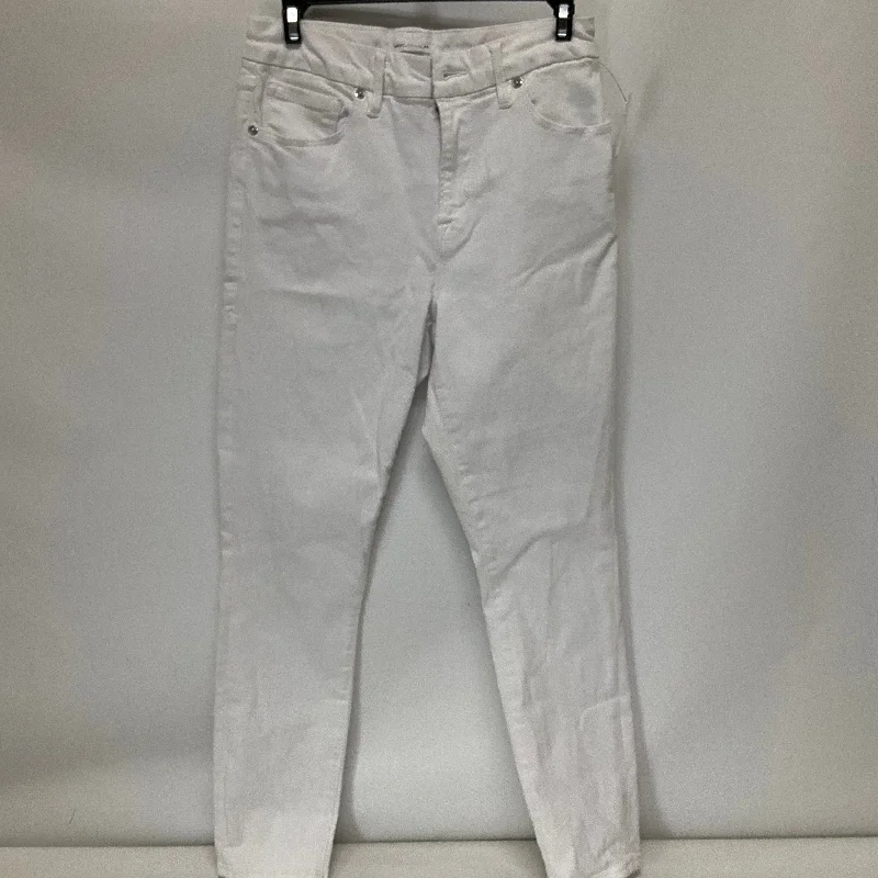 White Denim Jeans Skinny Good American, Size 8 Classic Men's Pin