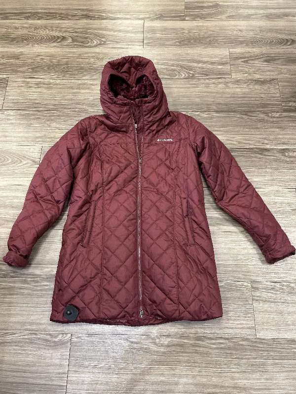 Coat Puffer & Quilted By Columbia In Maroon, Size: Xl Stylish Men's Neon