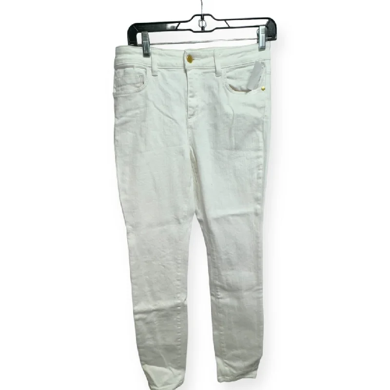 White Jeans Skinny Pilcro, Size 6 Modern Men's Geometric