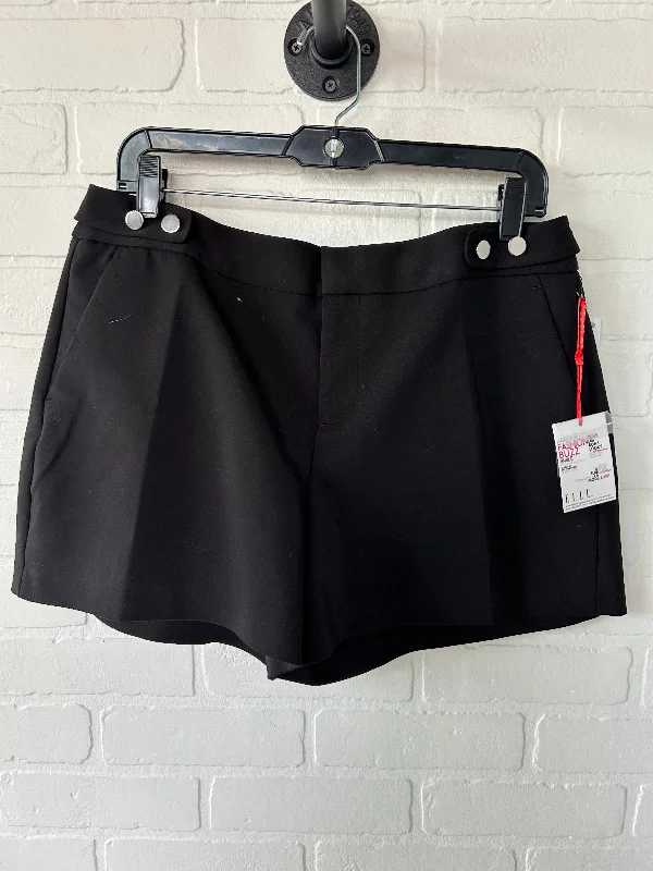 Black Shorts Elle, Size 10 Polished Men's Silk