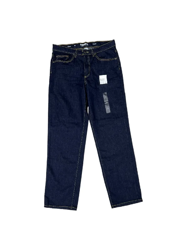 Blue Denim Jeans Straight Sonoma, Size 18 Tough Men's Tactical