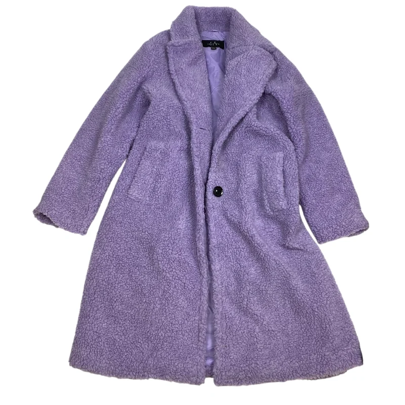 Coat Faux Fur & Sherpa By La Coalition In Purple, Size: L Luxurious Men's High