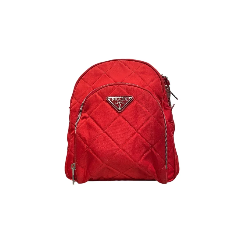 PRADA/Backpack/OS/Nylon/RED/Tessuto Dynamic Men's High