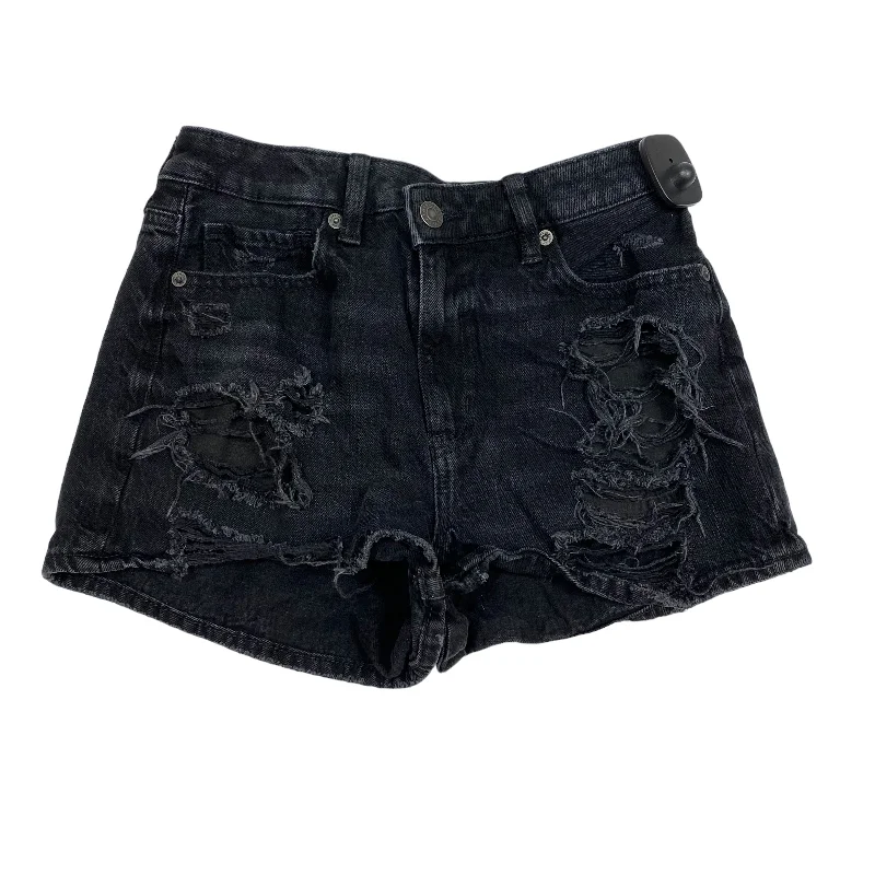 Black Denim Shorts American Eagle, Size 00 Business