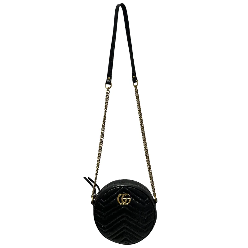 GUCCI/Cross Body Bag/BLK/gg marmon Practical Men's Quick