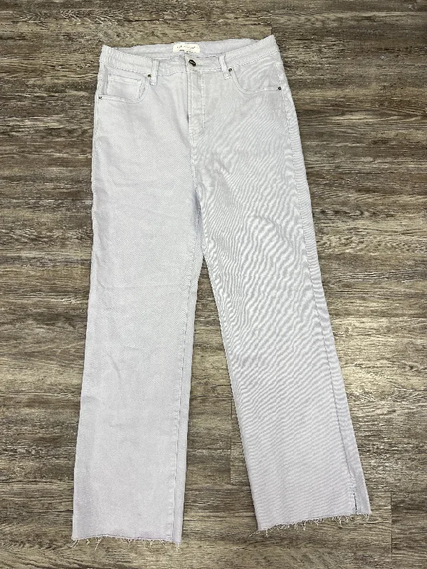 Purple Denim Jeans Flared Risen, Size 14 Monochromatic All