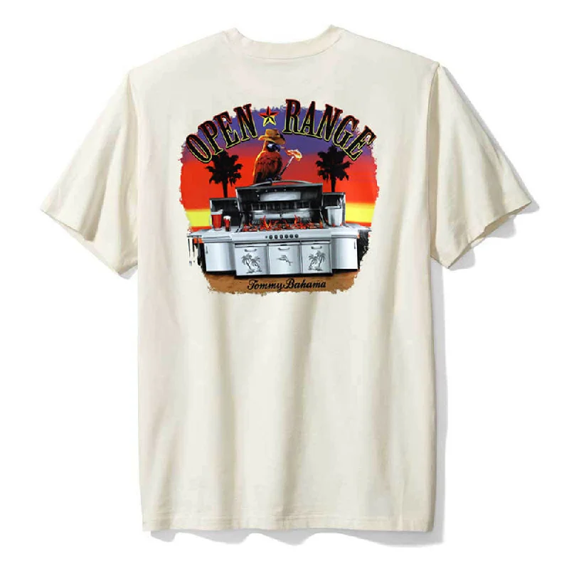 Tommy Bahama Big & Tall Open Range T-Shirt - Vanilla Ice Cool Men's Skate