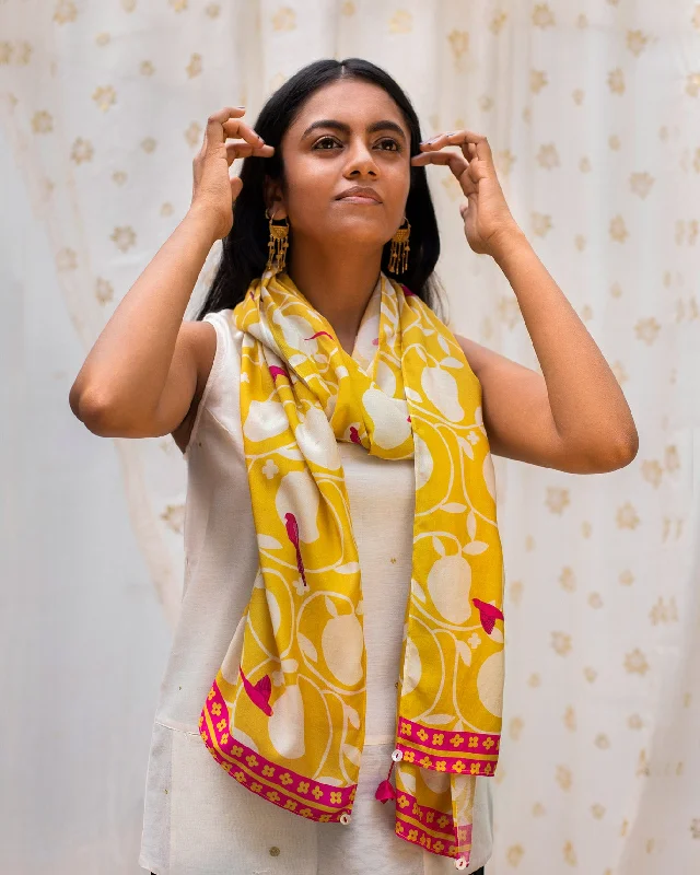 Aamras Scarf - Yellow Vacation