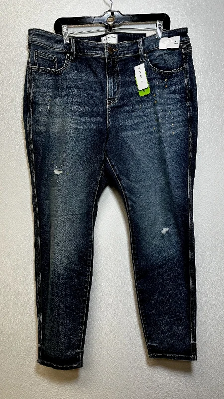 Denim Jeans Straight Lane Bryant, Size 20 Stylish Men's Tropical 