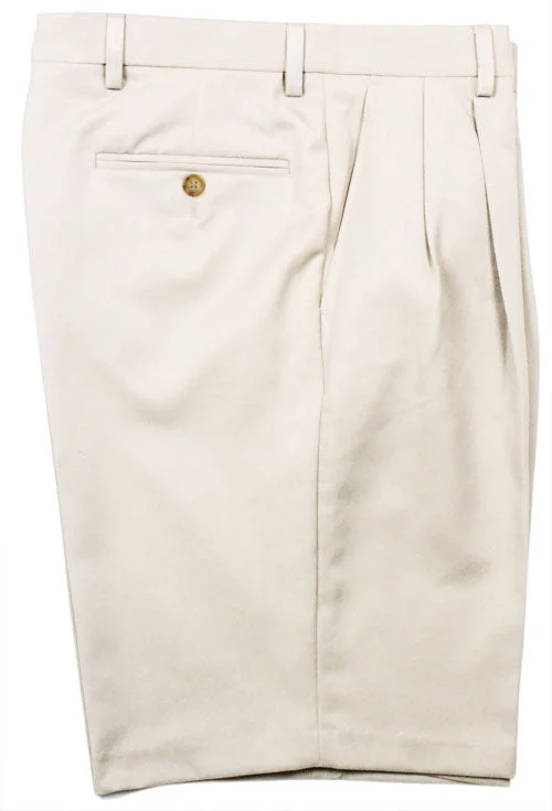 Microfiber<br>Self Sizer Pleated<br>Regular Rise Tailored