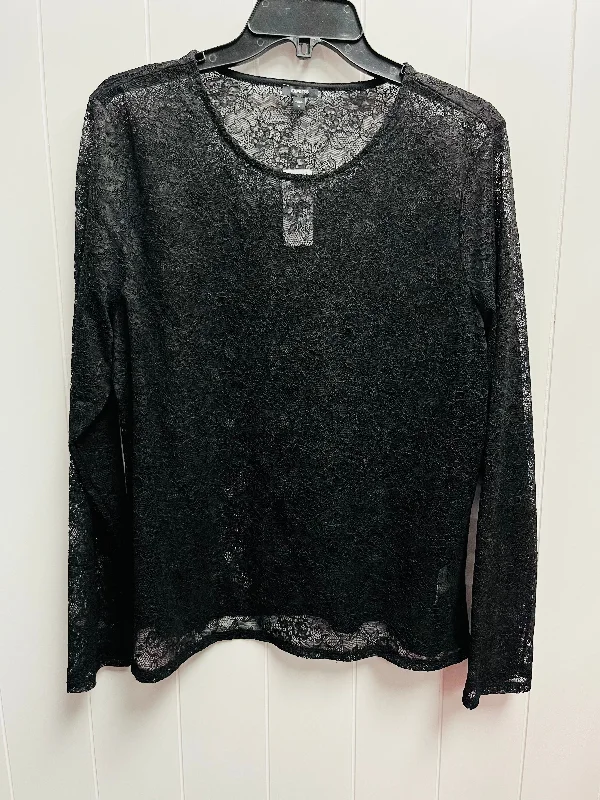 Top Long Sleeve By Express In Black, Size: Xl Practical Men's Multi