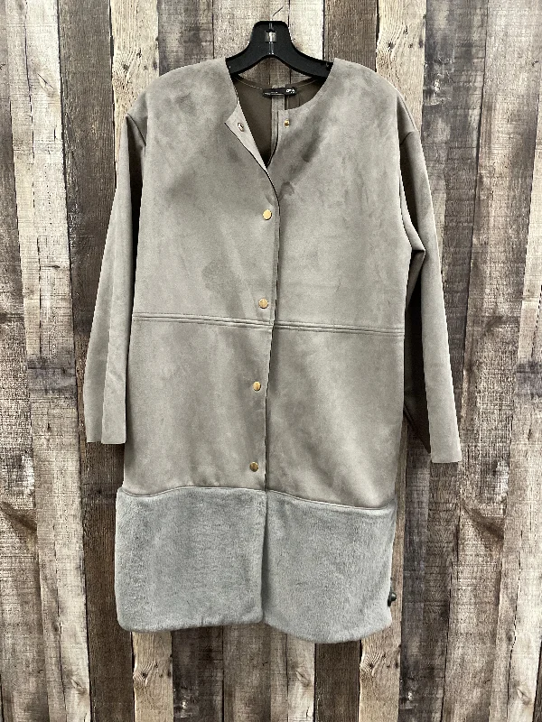 Coat Other By Zara In Grey, Size: M Streetwear Style