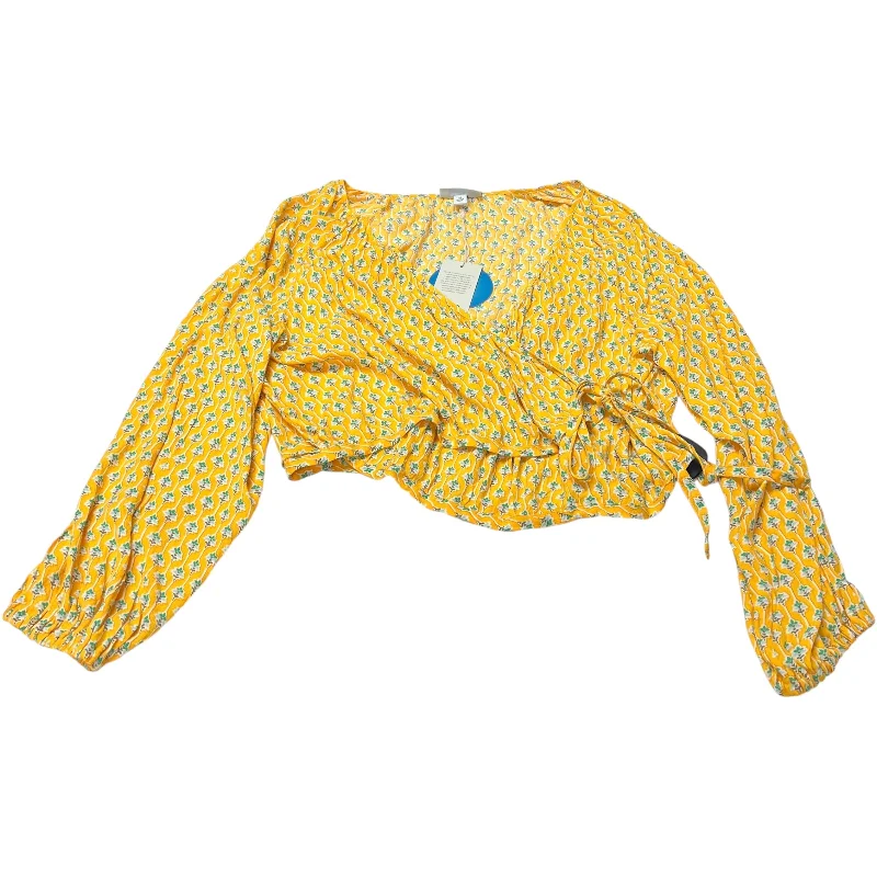 Top Long Sleeve By Target-designer In Yellow, Size: 3x British Gentleman Style