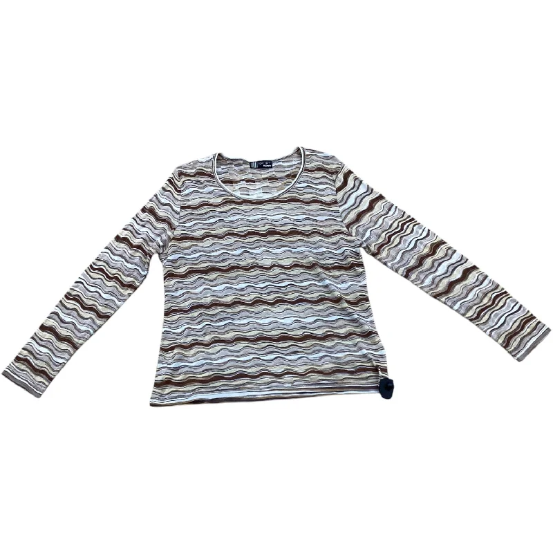 Top Long Sleeve Designer By Missoni In Striped Pattern, Size: M Street