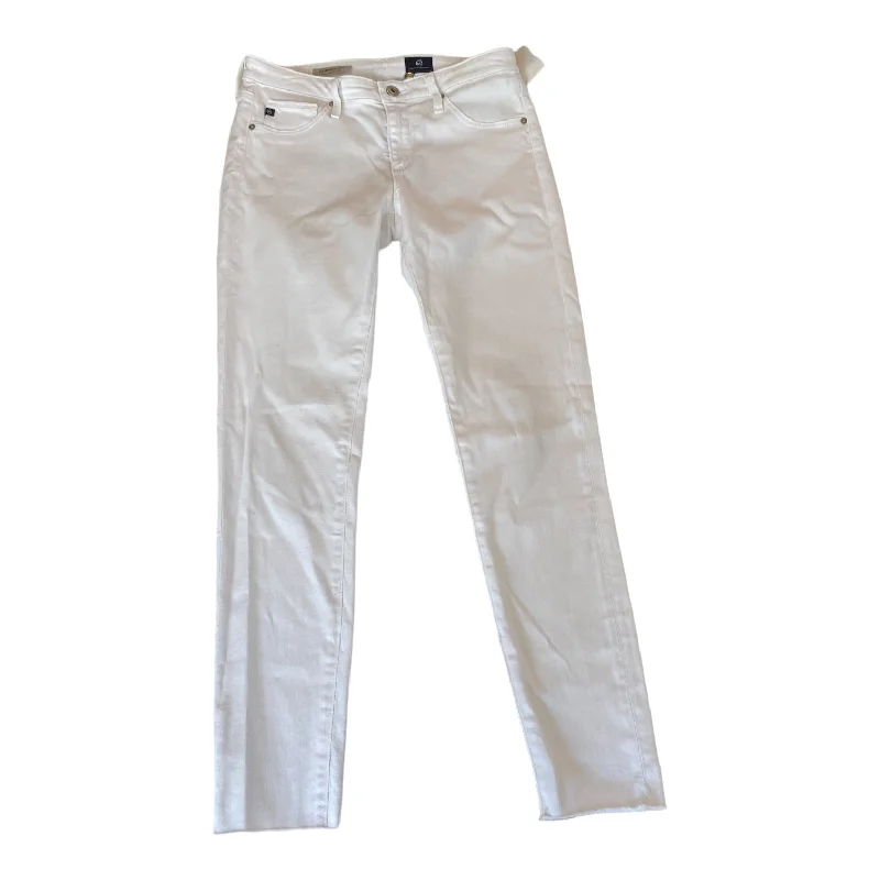 White Jeans Skinny Adriano Goldschmied, Size 4 Sporty Men's Tennis