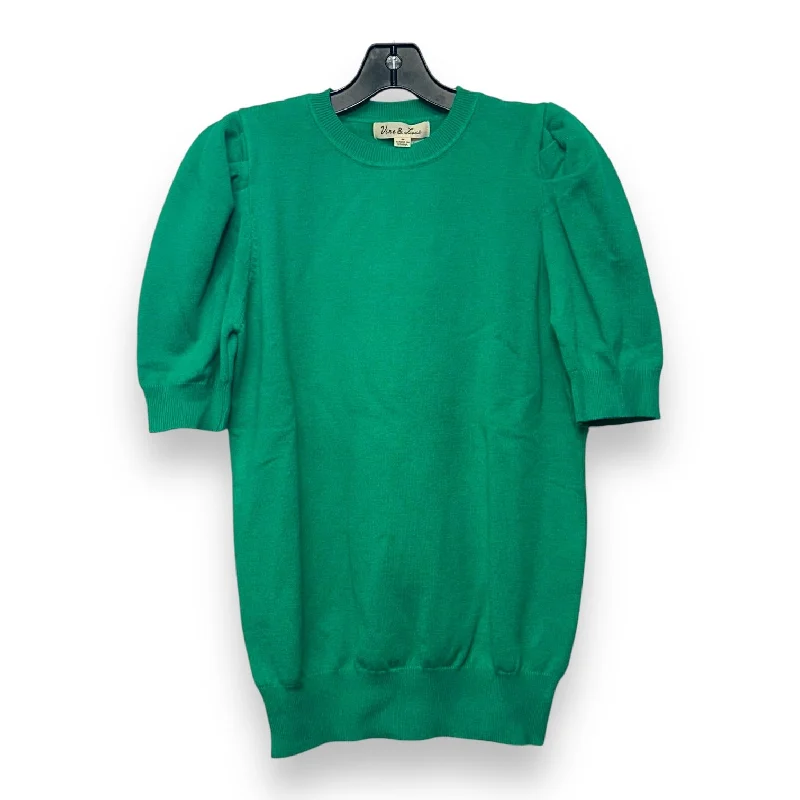 Sweater Short Sleeve By Clothes Mentor In Green, Size: M Hip Men's Retro