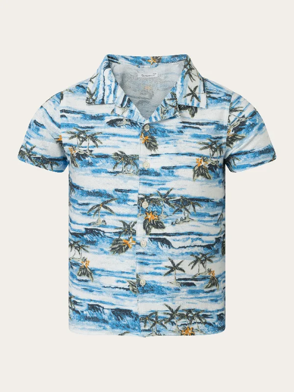 Loose fit AOP short sleeved shirt - AOP Stylish Men's Tropical 