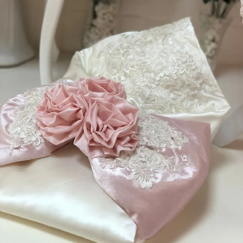 Mauve Rose Flower Swaddle and Headband Sleek Men's Contemporary 