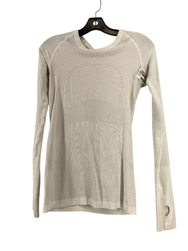 Athletic Top Long Sleeve Collar By Lululemon In White, Size: M Dynamic Men's Glow