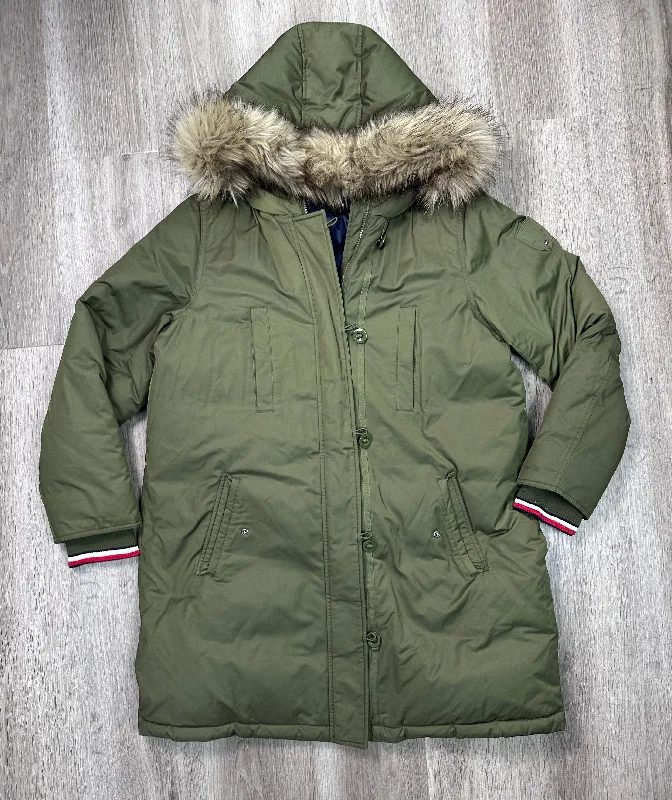 Coat Parka By Tommy Hilfiger In Green, Size: L Elegant Men's Cashmere