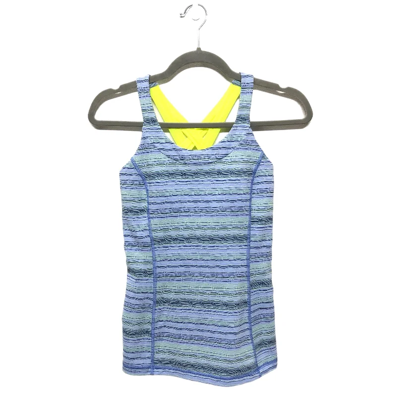 Blue & Yellow Athletic Tank Top Lululemon, Size 6 Refined Men's European