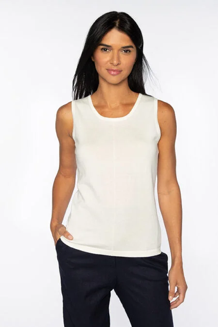 Kinross Cashmere Seamed Tank Cool Men's Skate