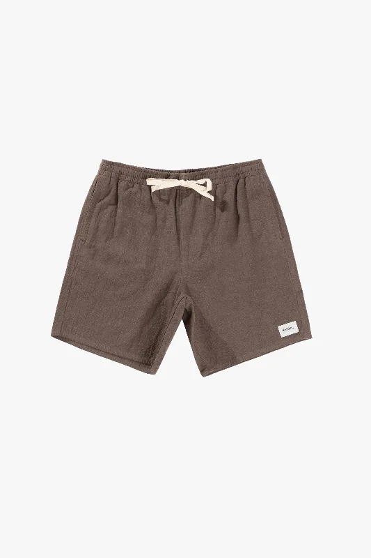 Textured Linen Jam Silt Relaxed Men's Beach