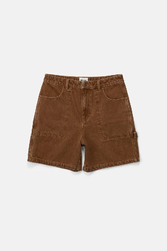 Slacker Denim Short Tobacco Youthful Men's Pop