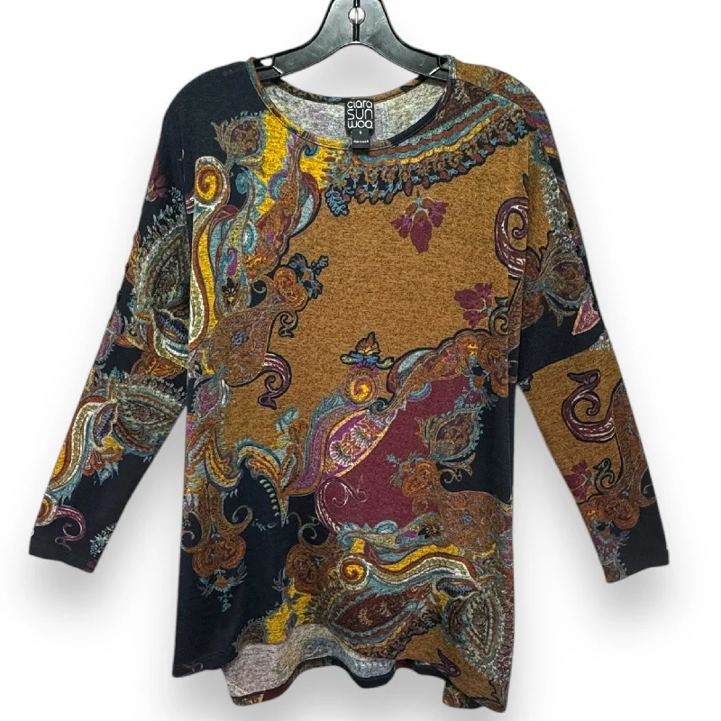 Sweater By Clara Sun Woo In Paisley Print, Size: S Luxurious Men's High