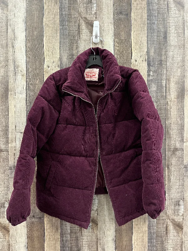 Coat Puffer & Quilted By Levis In Purple, Size: L Refined Men's Velvet