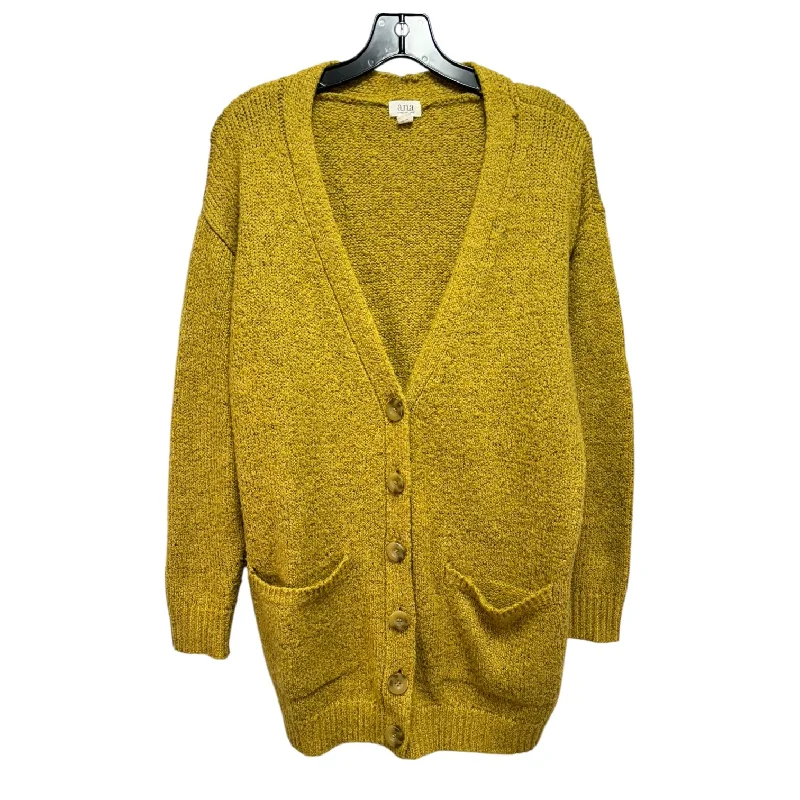 Sweater Cardigan By Ana In Yellow, Size: M Bold Men's Animal