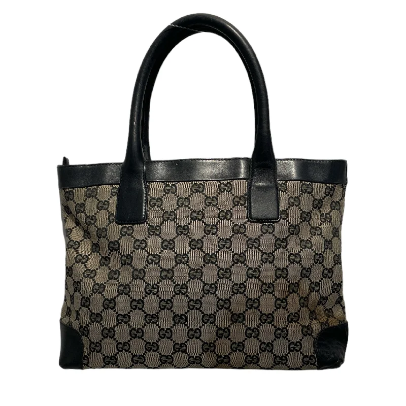 GUCCI/Tote Bag/M/Monogram/Cotton/BLK/GG TOTE Organic