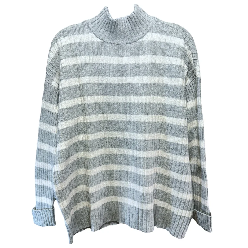 Sweater By Loft In Striped Pattern, Size: M Modern Men's Geometric