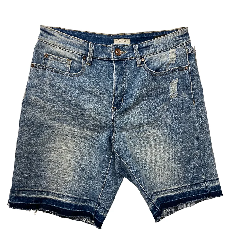 Blue Denim Shorts Tribal, Size 10 Refined Men's Velvet