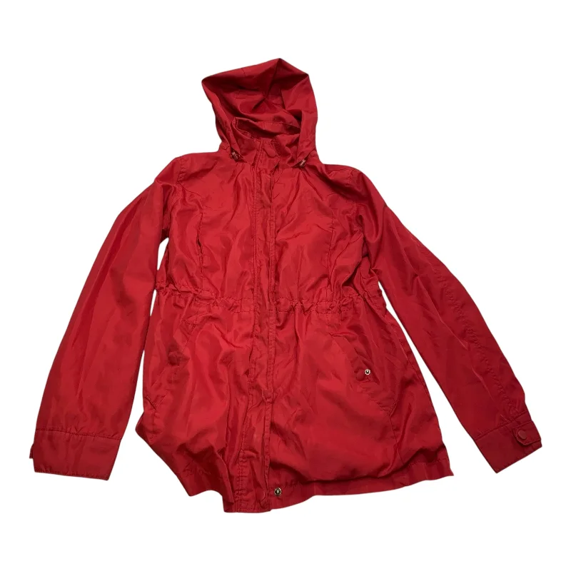 Coat Raincoat By A New Day In Red, Size: M Elegant Men's Formal 