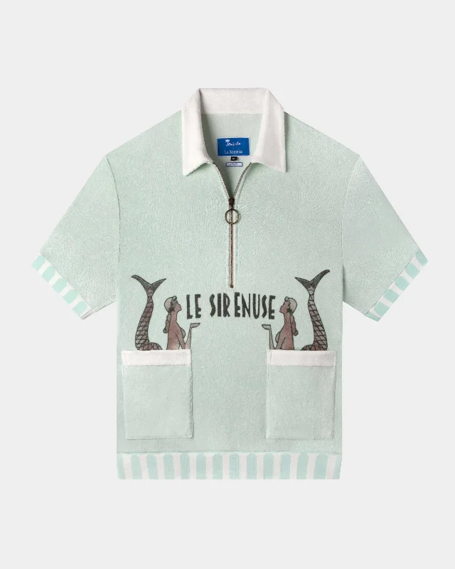 'Le Sirenuse' Half-Zip Cabana Mint Confident Men's High