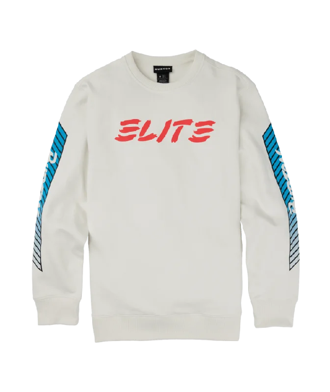 Burton 1987 Elite Crew Sweatshirt 2023 - Stout White Unique Men's Patch