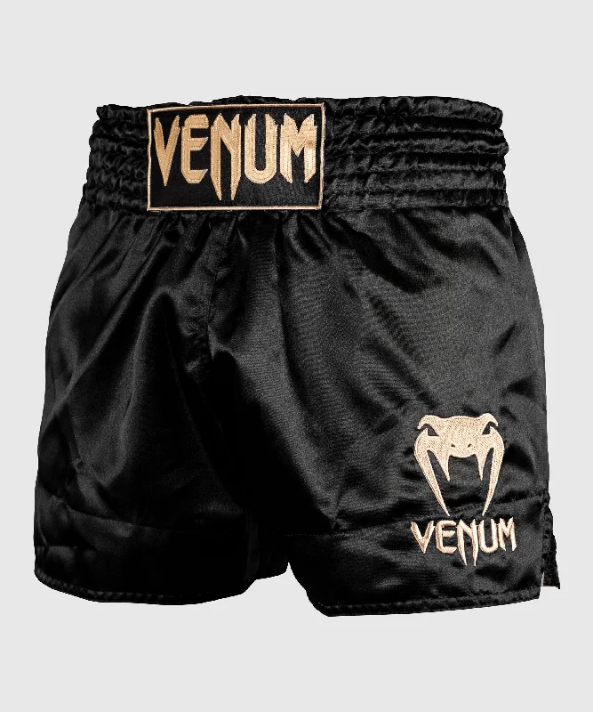 Venum Muay Thai Shorts Classic - Black/Gold Business