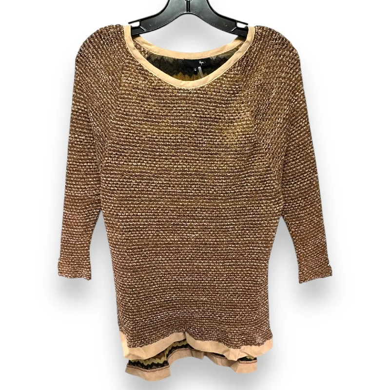 Sweater By Ryu In Brown, Size: L Laid