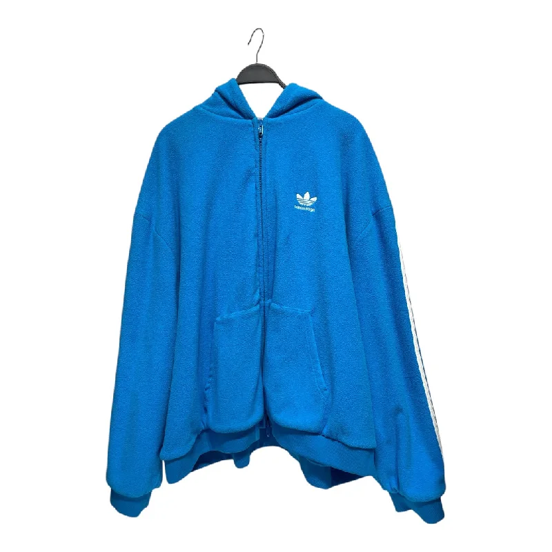 BALENCIAGA/Hoodie/XL/Fur/BLU/balenciaga x adidas fleece hoo Vacation